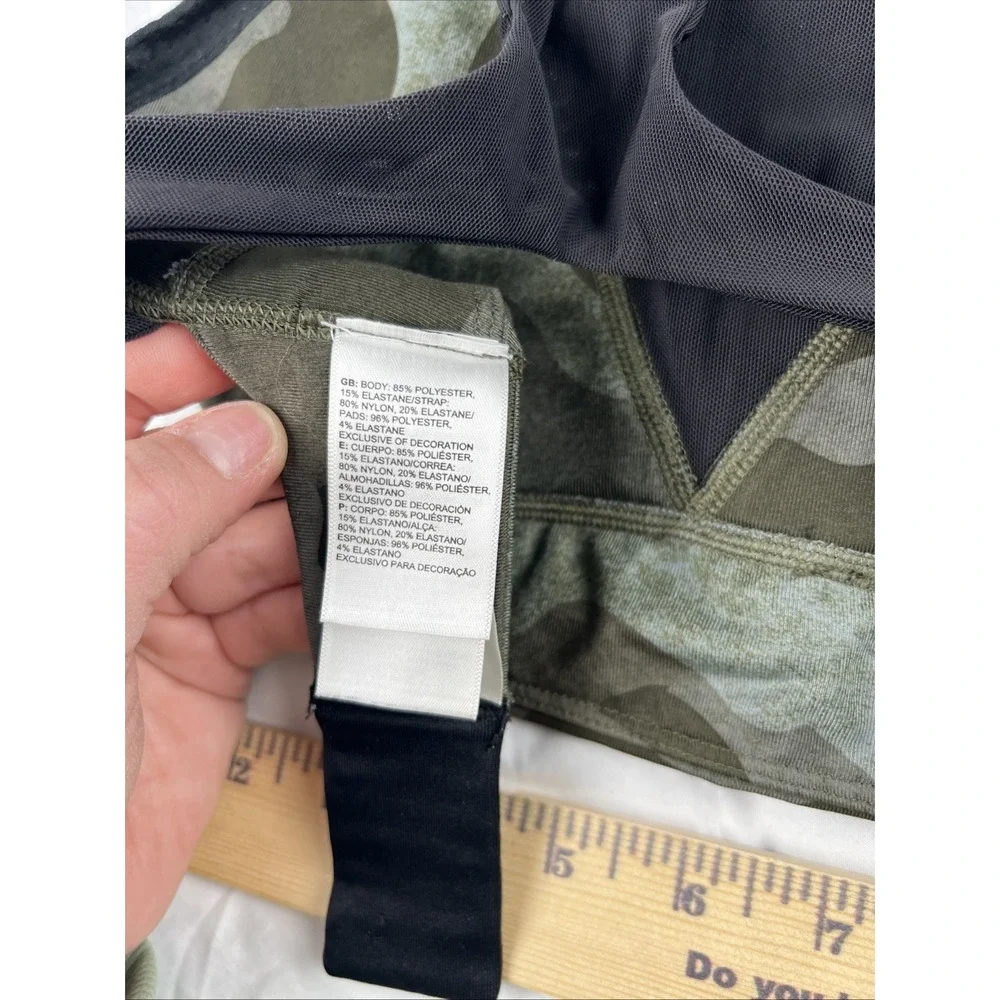 Small North Face‎ Women's Olive Green And Black Cam Movement Sports Bra Size XS